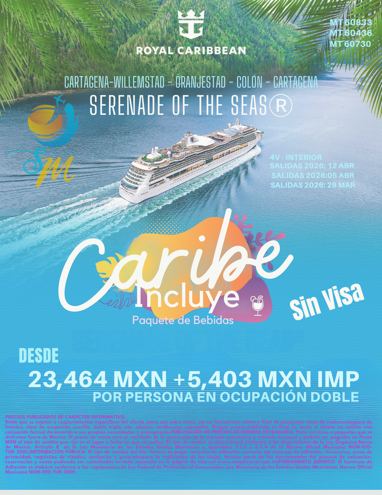 Crucero Caribe Sin Visa - Royal Caribbean